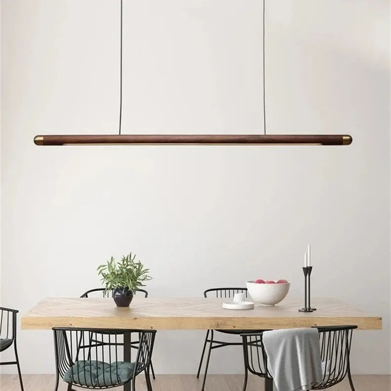 Nanne – Walnut Wooden Dining and Bar LED Pendant Lamp for Warm, Stylish Spaces Monalume