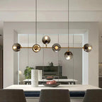 Iida – Scandinavian Glass LED Pendant Lamp for Clean, Elegant Lighting Monalume