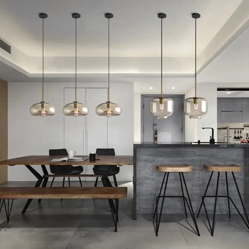 Mirla – Modern Glass LED Pendant Lamp for Sleek, Contemporary Lighting Monalume