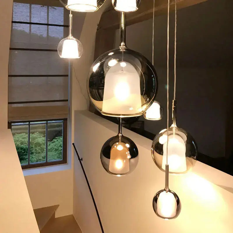 Odin – Luxury Elegant Glass Ball LED Pendant Lamp for Sophisticated Interiors Monalume
