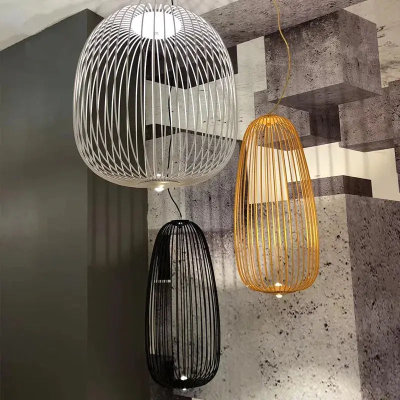 Dagmar – Designer Birdcage Dimmable Pendant Lamp for Unique, Stylish Lighting Monalume