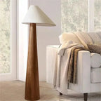 Elis – Tapered Oak Wood LED Table Lamp for Natural Interiors Lampasa.com