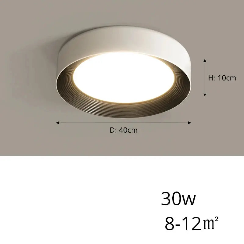 Sami – Elegant Scandinavian Circular LED Ceiling Lamp for Modern Interiors Monalume