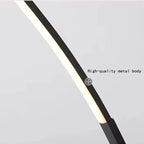 Nils – Modern Scandinavian Arc-Shaped Dimmable LED Floor Lamp Lampasa.com