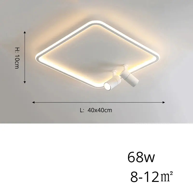 Alva – Modern Dimmable LED Ceiling Lamp with Adjustable Spotlights for Versatile Lighting Monalume