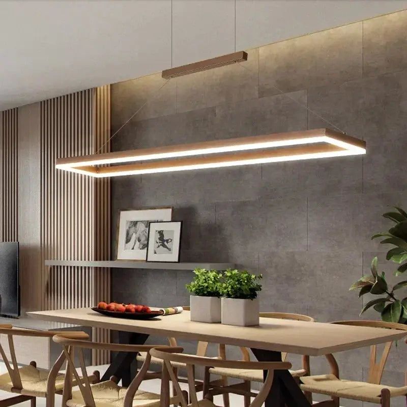 Kaelen – Modern Scandinavian Aluminum Dimmable LED Dining Table/ bar lamp Lampasa.com