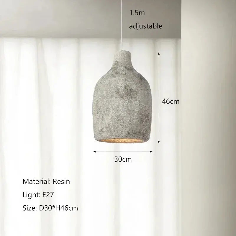 Tamiko – Handmade Japanese Wabi-Sabi LED Pendant Light for Tranquil, Minimalist Spaces Monalume