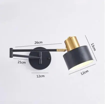 Vigi – Modern Adjustable Long Arm LED Wall Lamp Series for Versatile Lighting Monalume