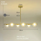 Edvin – Modern Glass Ball LED Pendant Light for Dining Tables and Bars Monalume.com