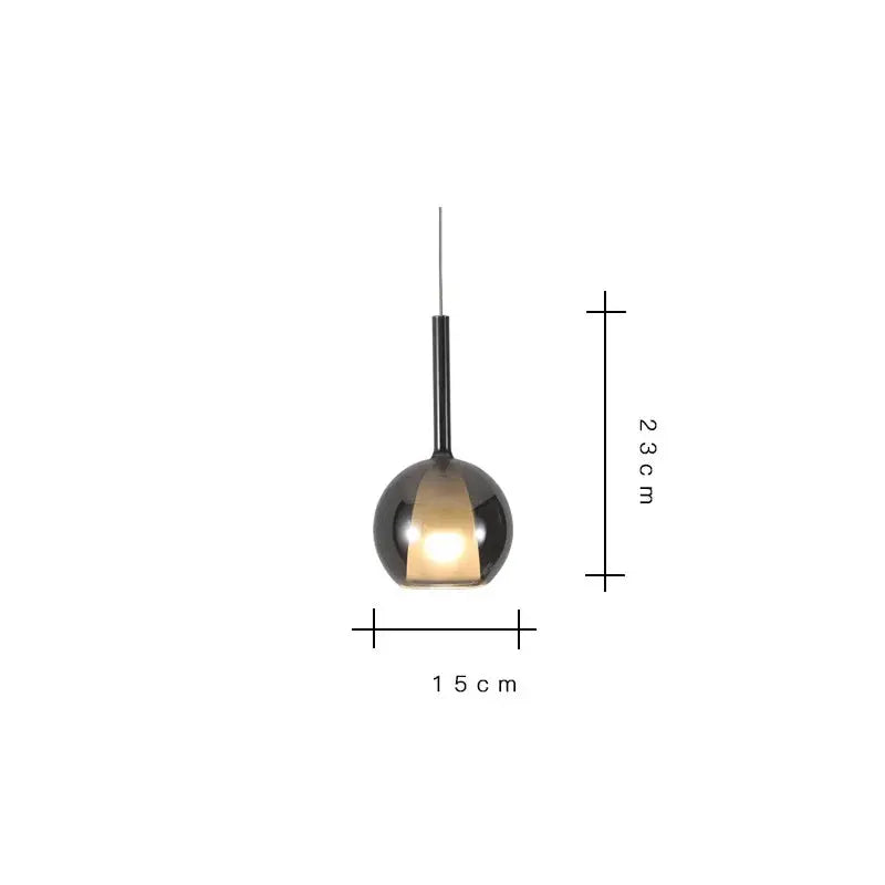 Odin – Luxury Elegant Glass Ball LED Pendant Lamp for Sophisticated Interiors Monalume