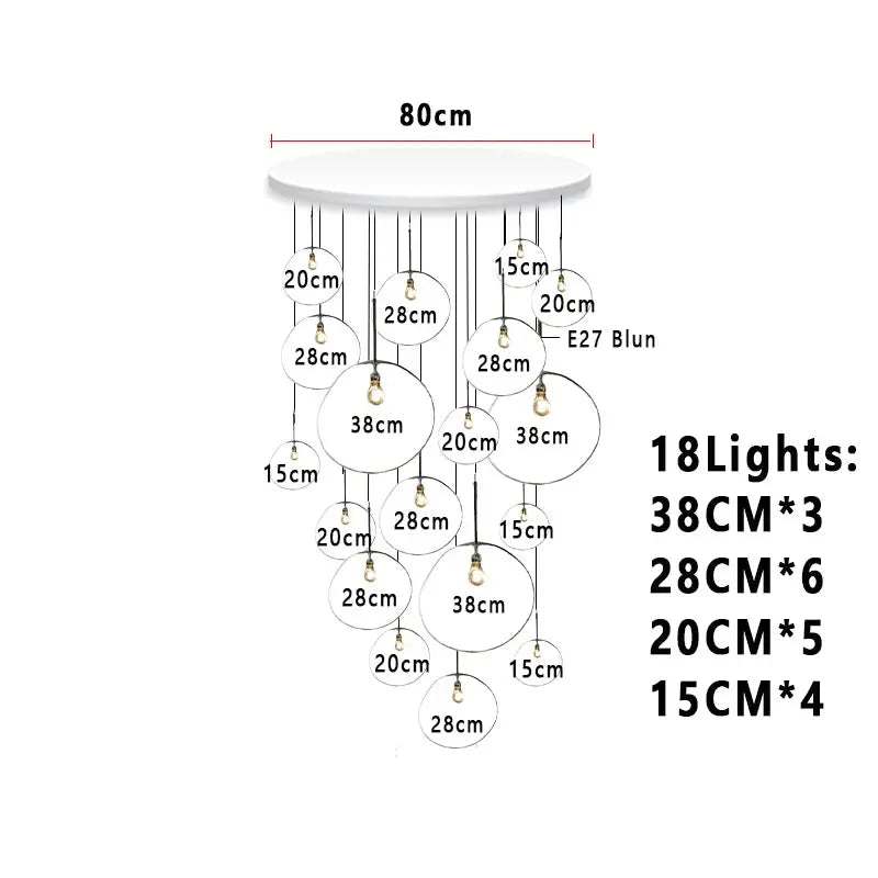 Elna – Modern Lava-Inspired Nordic LED PVC Ball Pendant Lamp for Bold, Stylish Lighting Monalume
