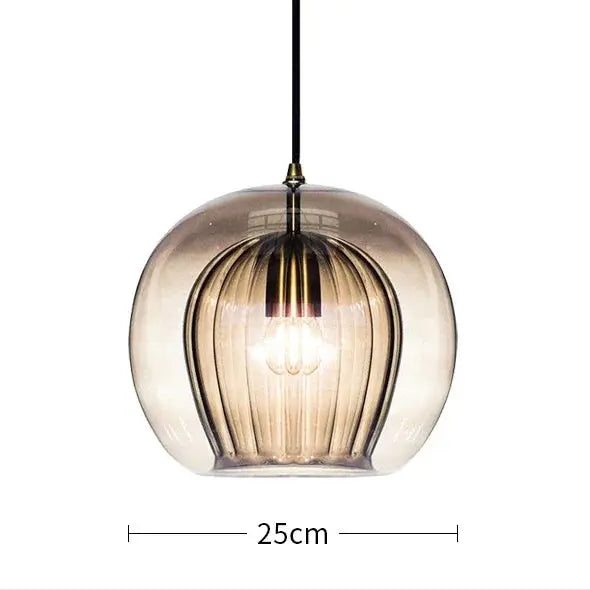 Liam – Nordic Modern LED Pendant Light with Elegant Glass Shade Lampasa.com