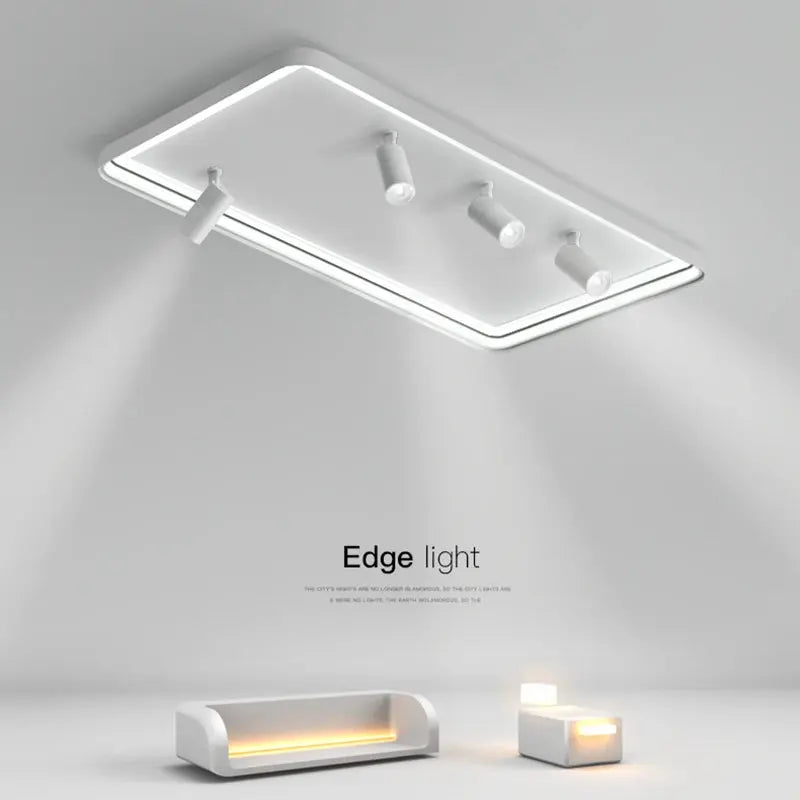 Sigrid – Nordic Minimalist LED Ceiling Lamp with Adjustable Spotlight for Modern Spaces Monalume