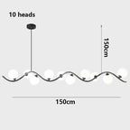 Isak – Dimmable LED Pendant Light with Milky Glass Shade for Dining Tables and Bars Monalume.com