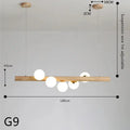 Danby – Nordic Wooden and Glass Ball LED Pendant Lamp for Warm, Modern Decor Monalume