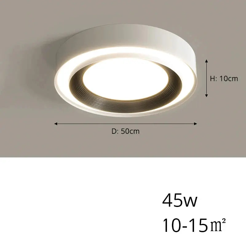 Sami – Elegant Scandinavian Circular LED Ceiling Lamp for Modern Interiors Monalume