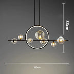Nenna – Modern LED Pendant Light with Metal and Glass Design for Dining Tables and Bars Monalume.com