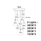 Elna – Modern Lava-Inspired Nordic LED PVC Ball Pendant Lamp for Bold, Stylish Lighting Monalume