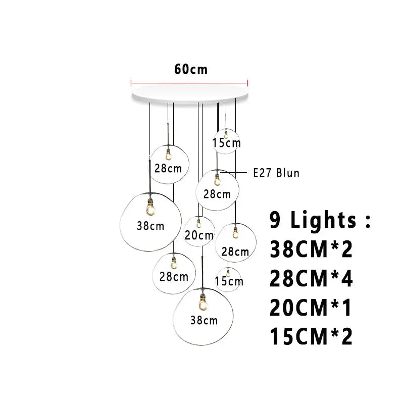 Elna – Modern Lava-Inspired Nordic LED PVC Ball Pendant Lamp for Bold, Stylish Lighting Monalume