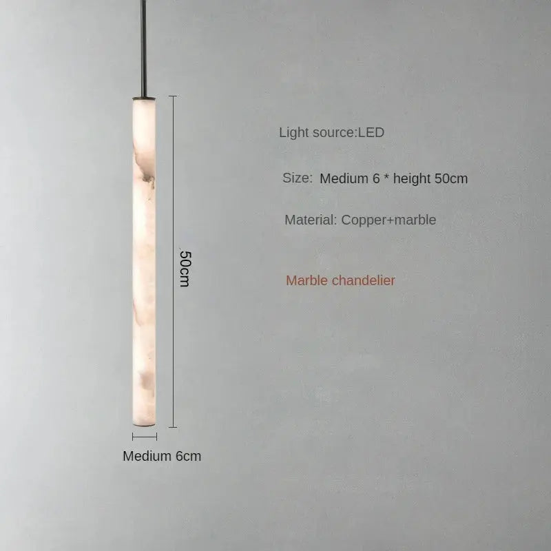 Aina – High-Quality Elegant Copper and Natural Marble LED Pendant Lamp for Luxury Interiors Monalume