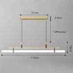 Nilsson – Dimmable Modern LED Pendant Light with Long Tube Design for Dining Tables and Bars Monalume.com