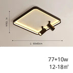 Sigrid – Nordic Minimalist LED Ceiling Lamp with Adjustable Spotlight for Modern Spaces Monalume