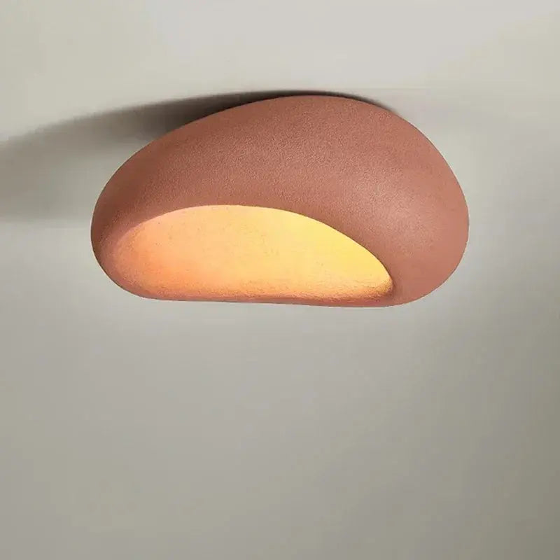 Miki – Japanese Wabi-Sabi LED Ceiling Lamp for Natural, Minimalist Spaces Monalume