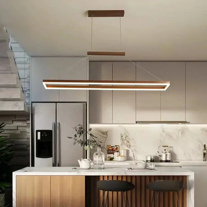 Kaelen – Modern Scandinavian Aluminum Dimmable LED Dining Table/ bar lamp Lampasa.com