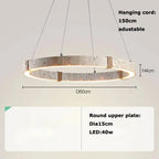 Arvid – Dimmable LED Pendant Light with Natural Stone Design for Modern Interiors Monalume.com