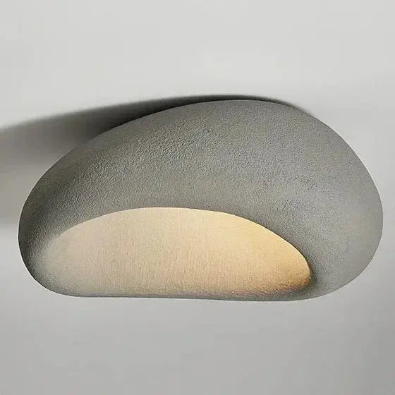 Miki – Japanese Wabi-Sabi LED Ceiling Lamp for Natural, Minimalist Spaces Monalume