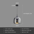 Hilda – Modern Luxury LED Glass Pendant Lamp for Elegant Interiors Monalume