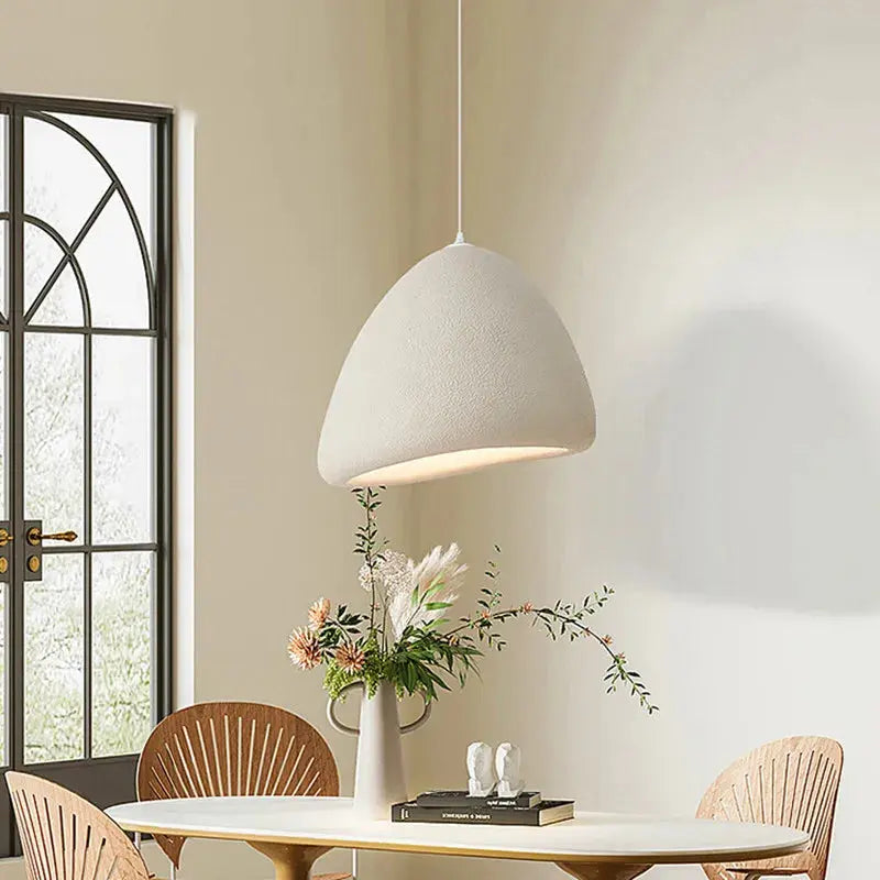 Yuko – Handmade Japanese Wabi-Sabi LED Pendant Light for Natural and Minimalist Interiors Monalume