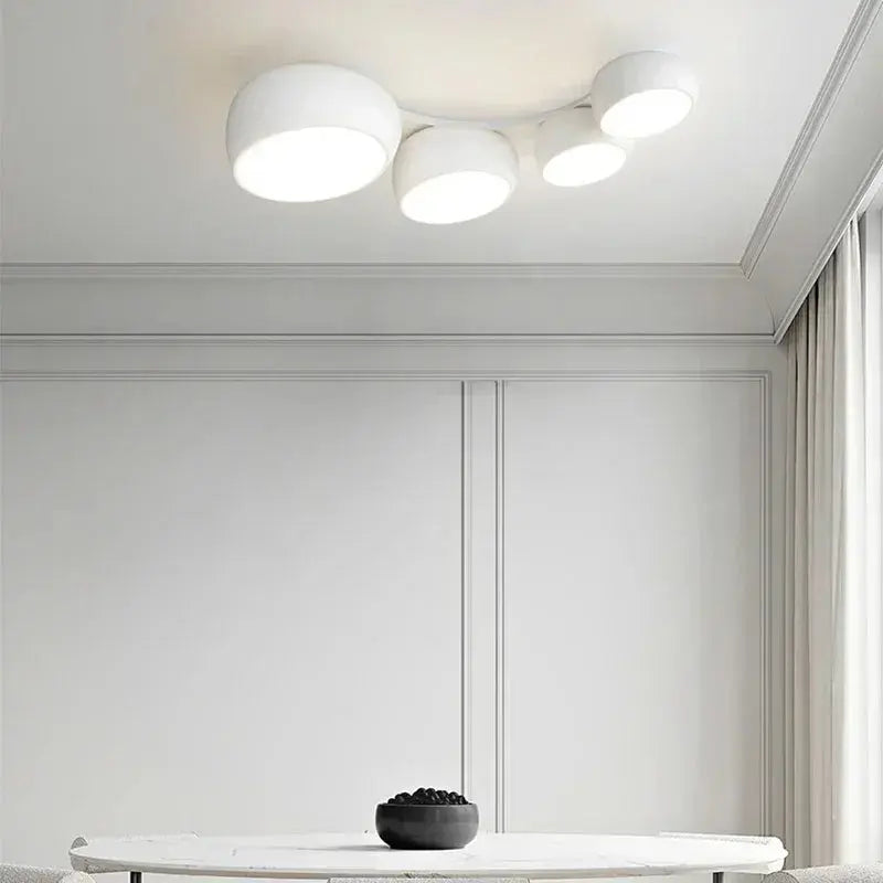 Lykke – Nordic Honeycomb Style LED Ceiling Lamp for Modern, Geometric Lighting Monalume