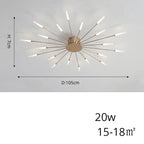 Arlo – Modern Scandinavian Fan-Shape Dimmable LED Ceiling Lamp Lampasa.com