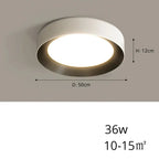 Sami – Elegant Scandinavian Circular LED Ceiling Lamp for Modern Interiors Monalume