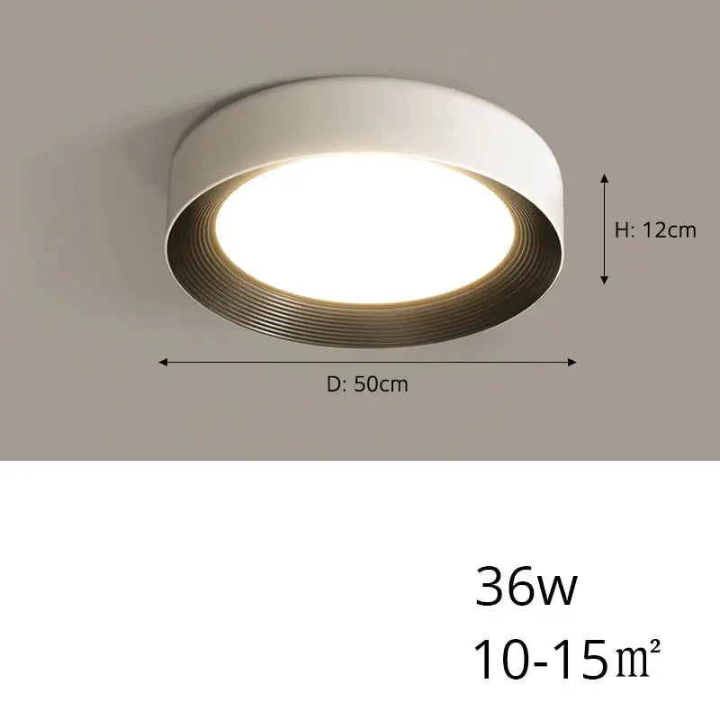 Sami – Elegant Scandinavian Circular LED Ceiling Lamp for Modern Interiors Monalume