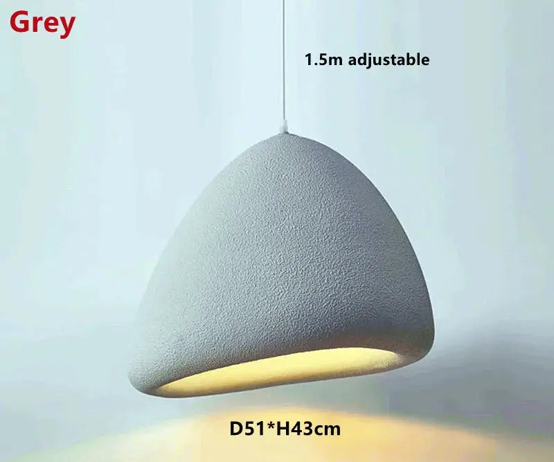 Yuko – Handmade Japanese Wabi-Sabi LED Pendant Light for Natural and Minimalist Interiors Monalume