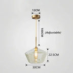 Orya – Artistic Modern Amber Glass LED Pendant Lamp Lampasa.com