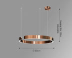 Alberte – Modern Luxury C-Ring Dimmable LED Pendant Lamp Monalume