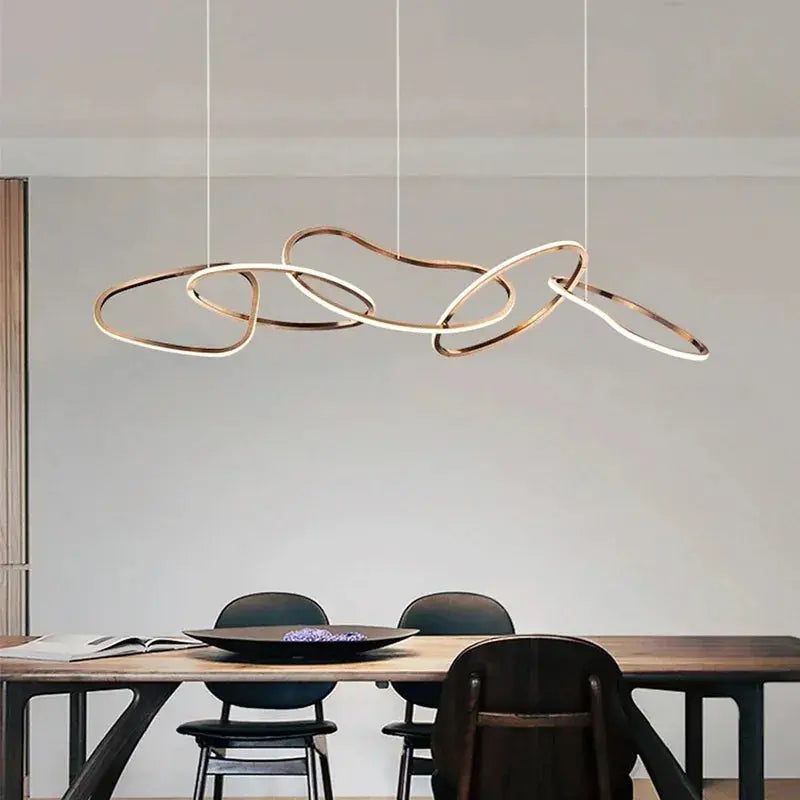 Edda – Creative Circular Dimmable LED Pendant Light for Dining Tables and Bars Monalume.com