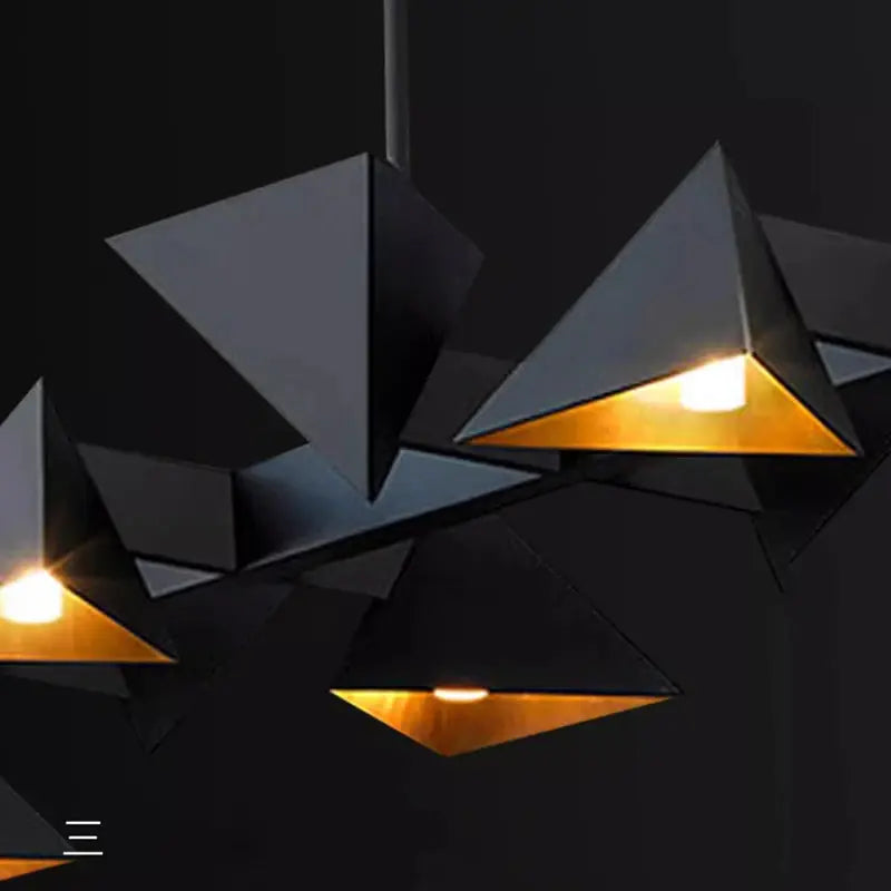 Thora – Modern geometric LED pendant lamp with metal frame for kitchen islands and other spaces Lampasa.com