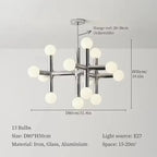 Astor – Nordic LED Ceiling Light with Elegant Glass Ball Design Monalume.com