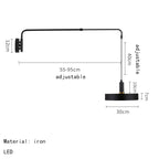 Filip – Modern Adjustable Long Arm LED Wall Lamp for Flexible Lighting Monalume
