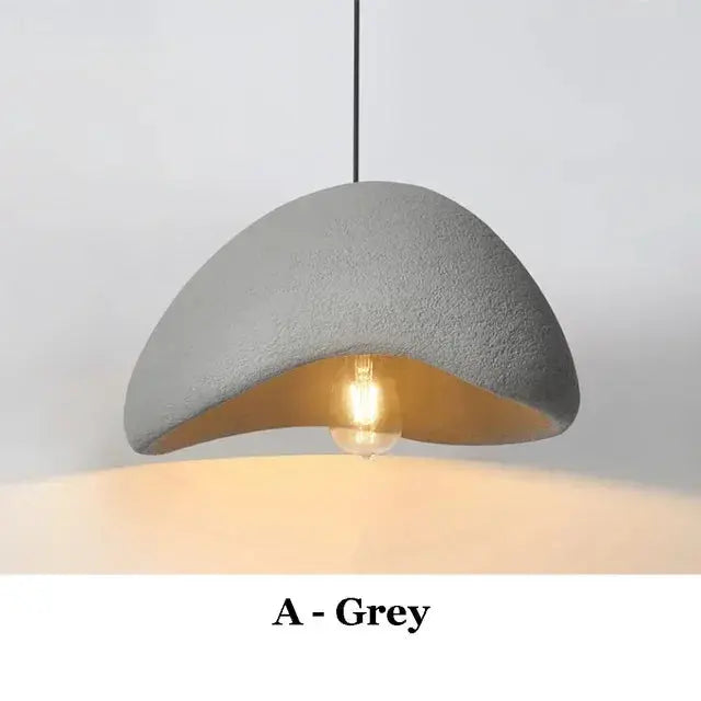 Mieko – Handmade Japanese Wabi-Sabi Pendant Lamp for Natural, Minimalist Decor Monalume