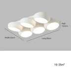 Lykke – Nordic Honeycomb Style LED Ceiling Lamp for Modern, Geometric Lighting Monalume