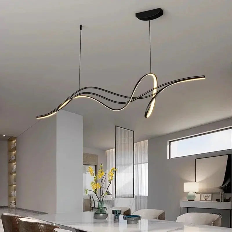 Arne – Modern Futuristic Dimmable LED Pendant Light for Dining Tables and Bars Monalume.com
