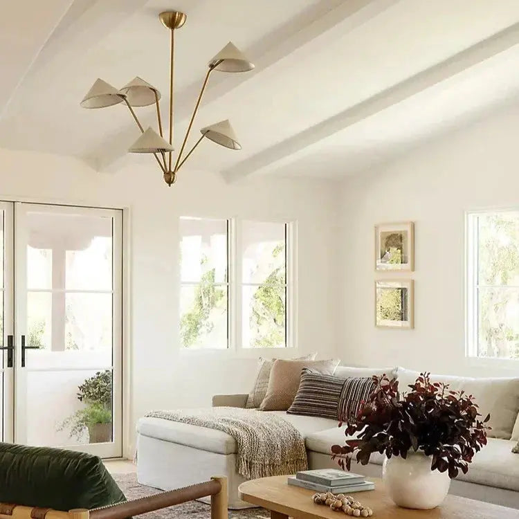 Riko – Japanese Wabi-Sabi Multi-Head LED Pendant Light for Artistic Minimalist Interiors Monalume