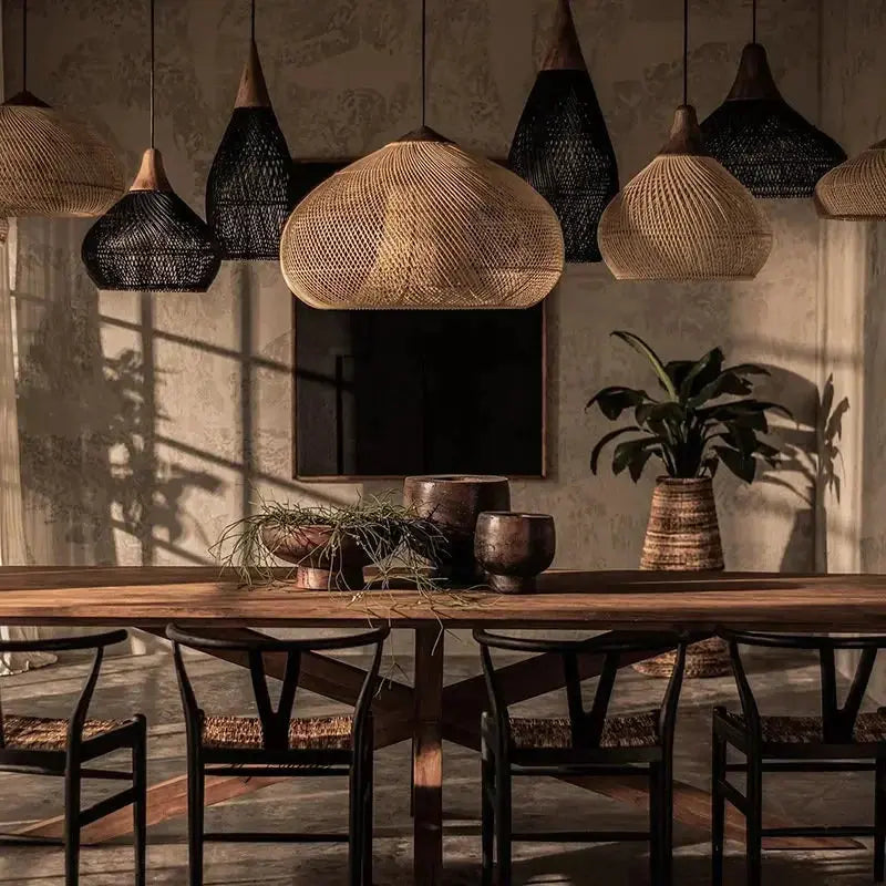 Ronja – High-Quality Handmade Rattan LED Pendant Light for Natural, Cozy Interiors Monalume
