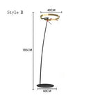 Alberte – Modern Luxury Dimmable LED Ring Floor Lamp Series Lampasa.com