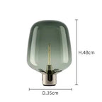 Jens – Modern Italian Blown Glass LED Table Lamp with Sleek Design Monalume
